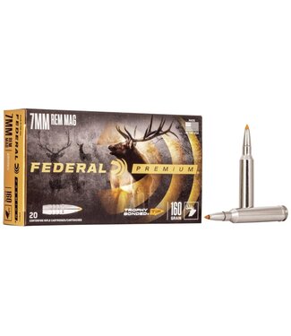 Premium Trophy Bonded Rifle Ammunition 7mm Rem Mag - 160 gr