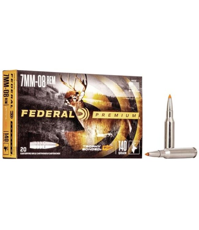 Premium Trophy Bonded Rifle Ammunition 7mm-08 -140gr