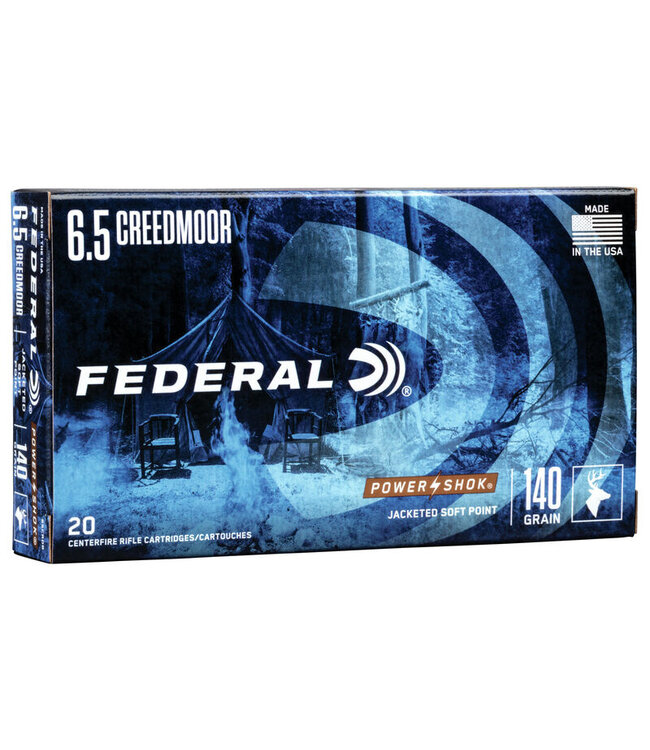Federal Power-Shok Ammunition 6.5 Creedmoor  140gr SP