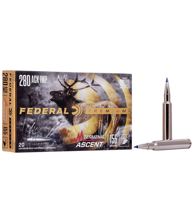 Federal Premium Terminal Ascent Ammunition  280 Ackley - 155gr BBT