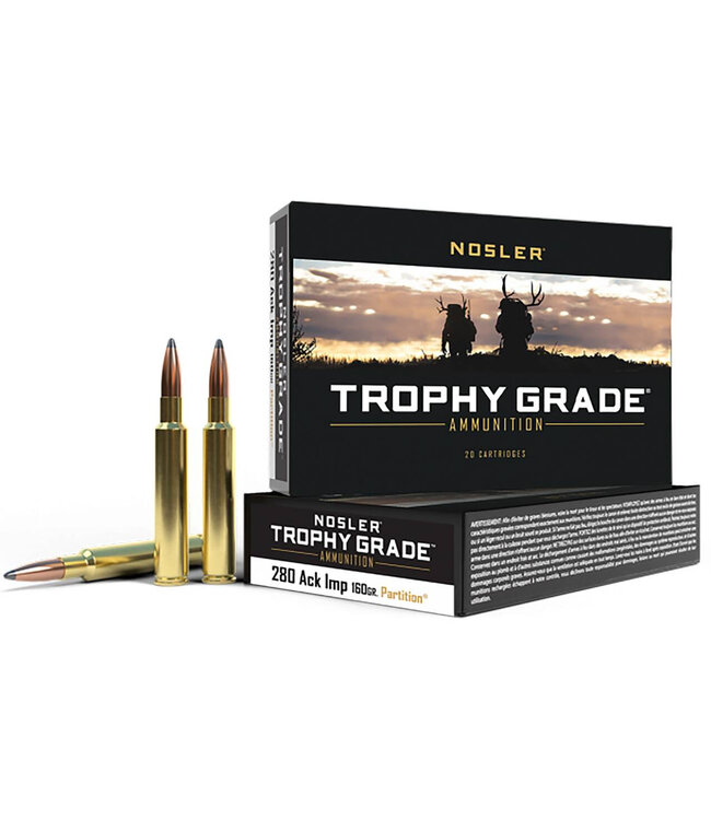 Nosler Partition Ammunition  280AI - 160gr Partition