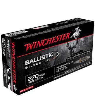 Winchester Ammo Ballistic Silvertip 270 WSM 150gr Polymer Tip 20 Rnds