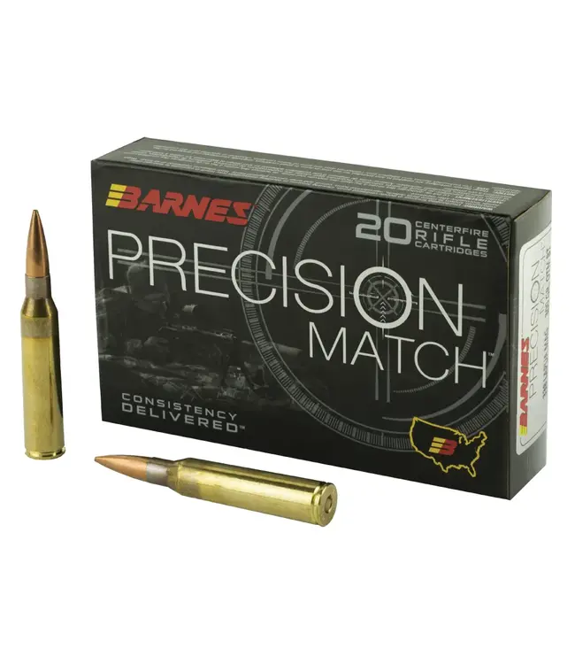 Barnes Precision Match Rifle Ammo 338 Lapua 300gr OTM BT