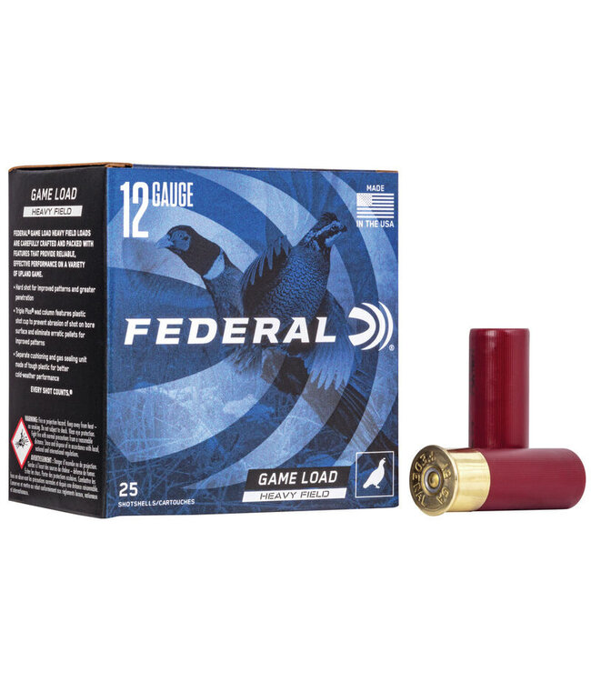 Federal Game-Shok 12GA 2.75" 1.25oz #4 Lead 25/box