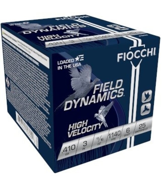 Fiocchi Ammunition Fiocchi Upland Game 410GA 3" 1140fps 11/16oz #6 shot
