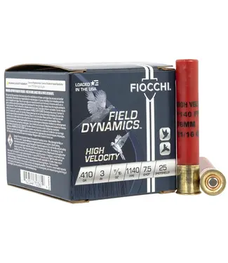 Fiocchi Ammunition Fiocchi Field Dynamics High Velocity  410GA 3" 7.5 Shot