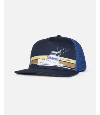 Salty Crew Waterline Trucker Navy