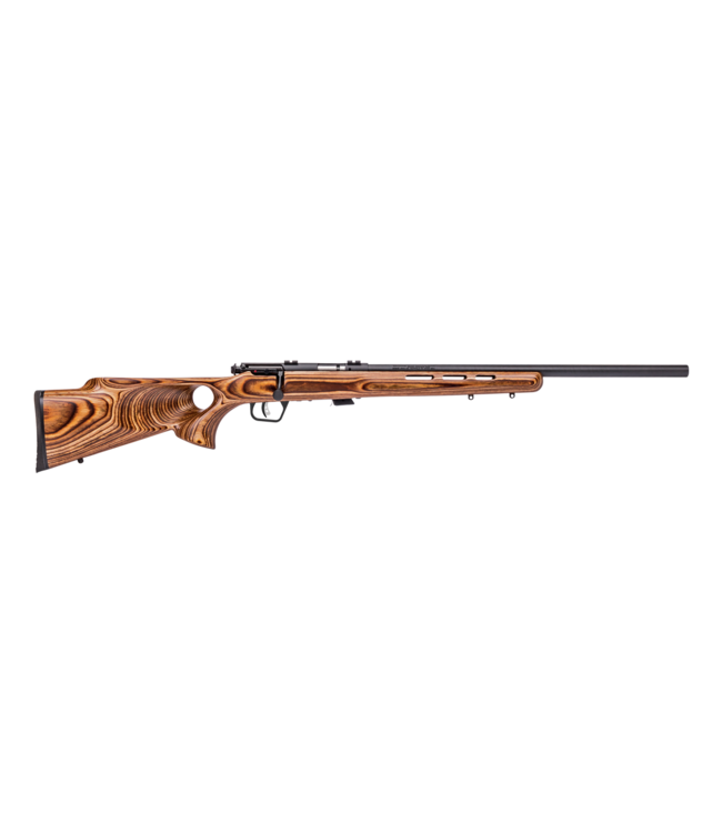 Savage Arms Mark II BTV 22 LR - Bolt - 21" - 5+1 Rd Blued Barrel Brown Laminated Thumbhole