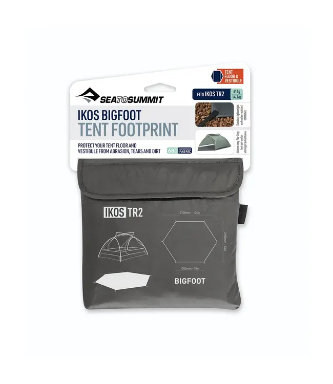 SeaToSummit Ikos Tent Bigfoot Footprint Grey 2 Person  106x83in