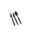 SeaToSummit Camp Cutlery Utensil Set  3pc Set Charcoal Grey