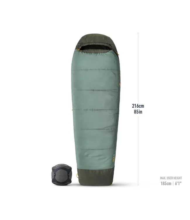 SeaToSummit Boab Synthetic Sleeping Bag 15F|-9C Reg Laurel Wreath Green