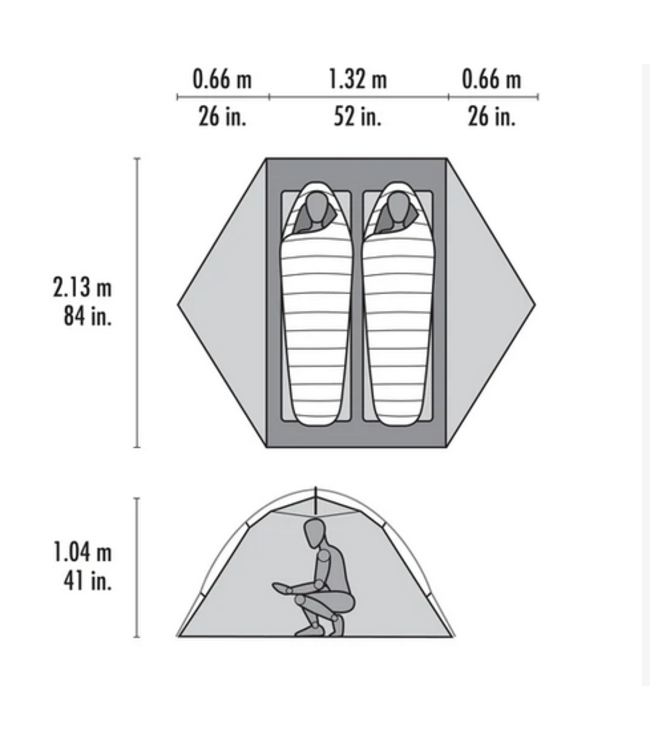 MSR Elixir 2 Person Tent Green