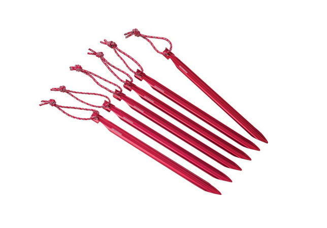 MSR Groundhog Tent Stake Kit V2 Red 6pk Corlane Sporting Goods Ltd MSR Groundhog Tent Stake Kit V2 Red 6pk Corlane Sporting Goods Ltd