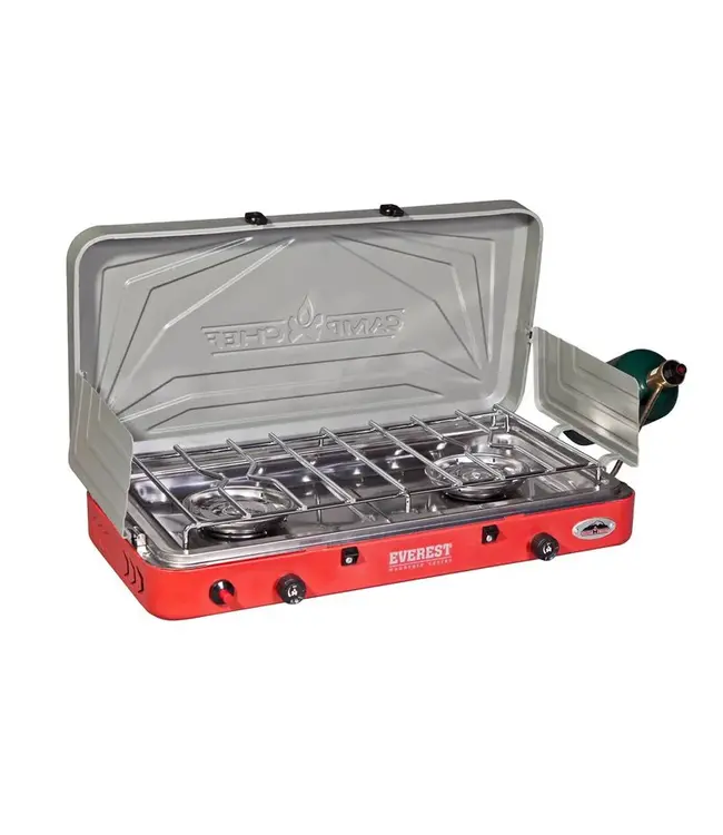 Mountain Series Everest 2X  Two-Burner Cooking System Red