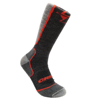 Manti Lightweight Mid Calf Merino Wool Socks Charcoal Large