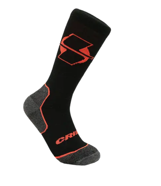 San Juan Lightweight Crew Merino Wool Socks Charcoal Large