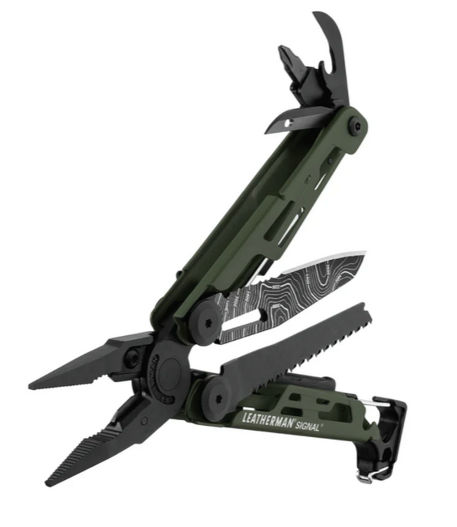 Signal Multitool  Green Topo Blade