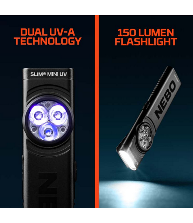 Nebo Slim Mini UV Rechargeable Pocket Light