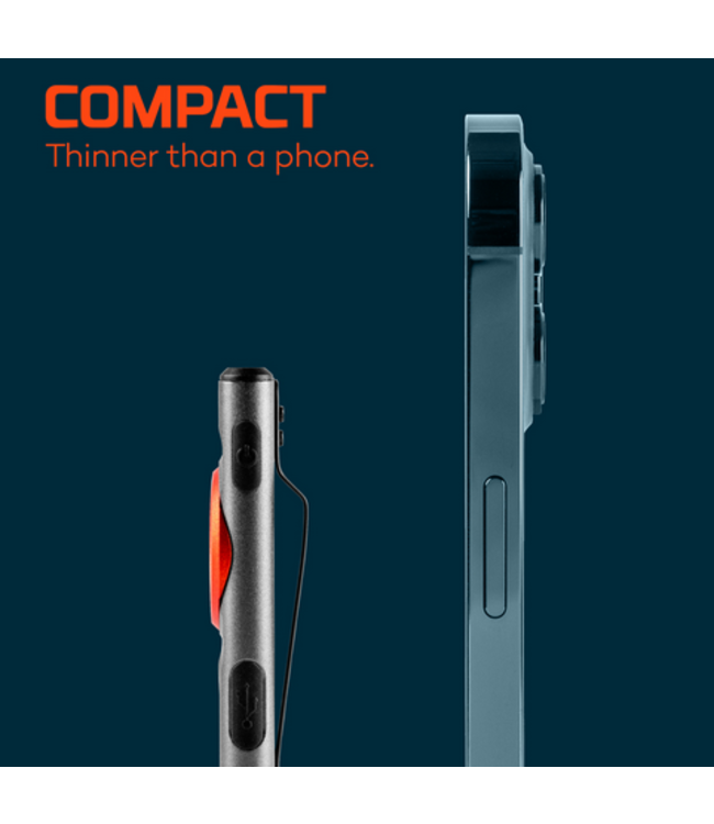 Nebo Ultra Slim Mini Flashlight 250 Lumens Rechargeable