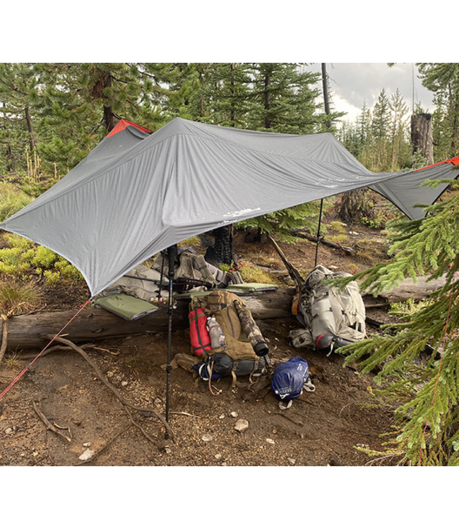 Alps Mountaineering Ultra Light Tarp Shelter Charcoal/Red
