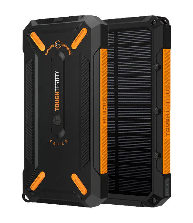 ROC10 10,000mAh Solar Power Bank & Wireless Charger