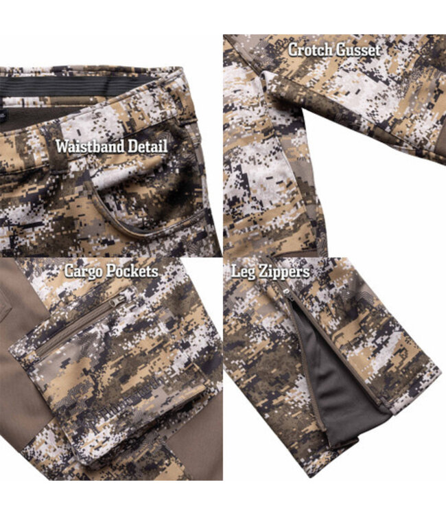 Huntworth Mens Mid Weight Stretch Woven Pants