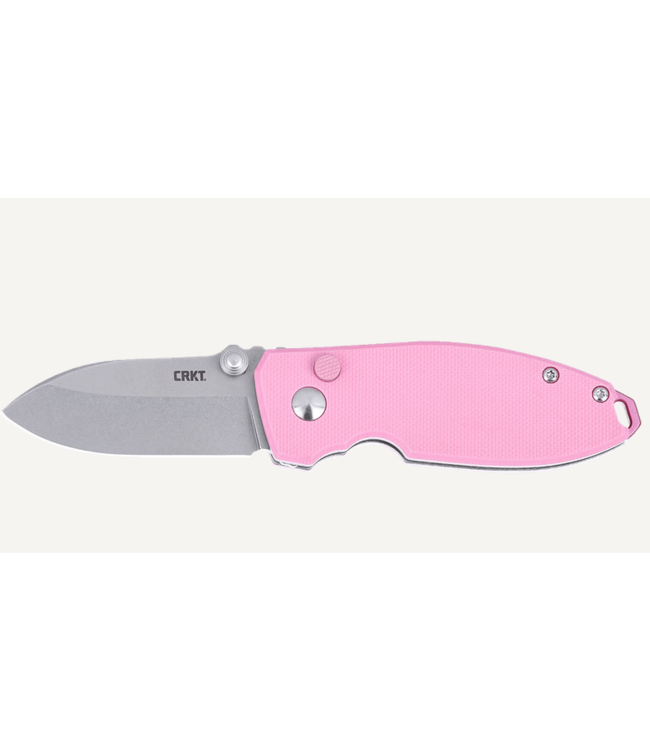 CRKT Knives Squid folding knife Button Lock Rose Quartz