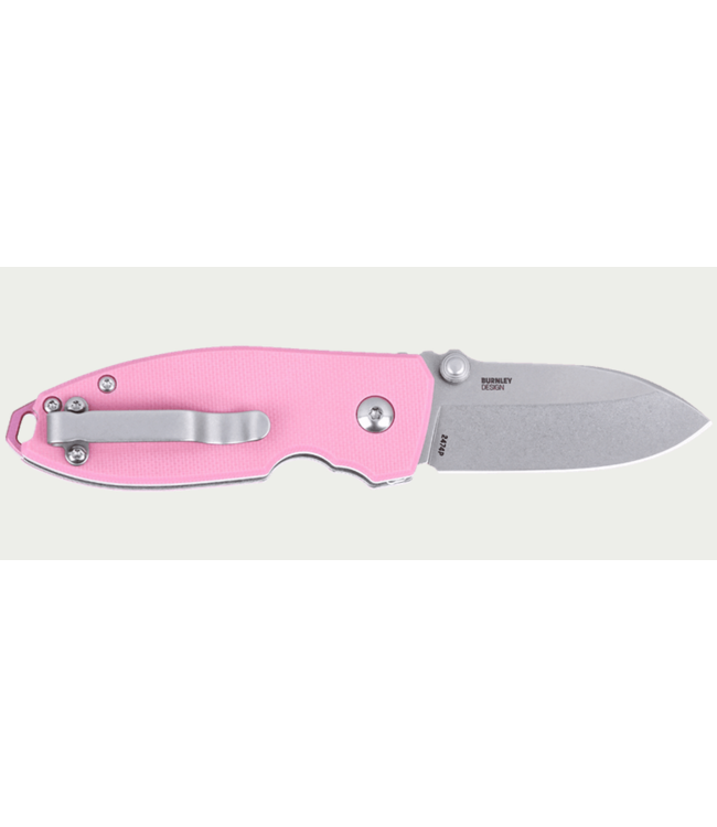 CRKT Knives Squid folding knife Button Lock Rose Quartz