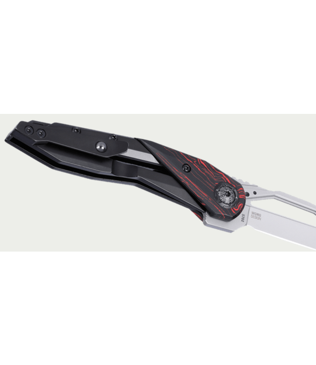 CRKT Knives Wong Nucleus Folding Knife Red/Black