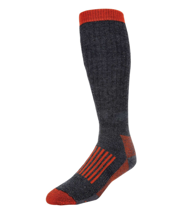 SIMMS Mens Merino Thermal OTC Sock Carbon