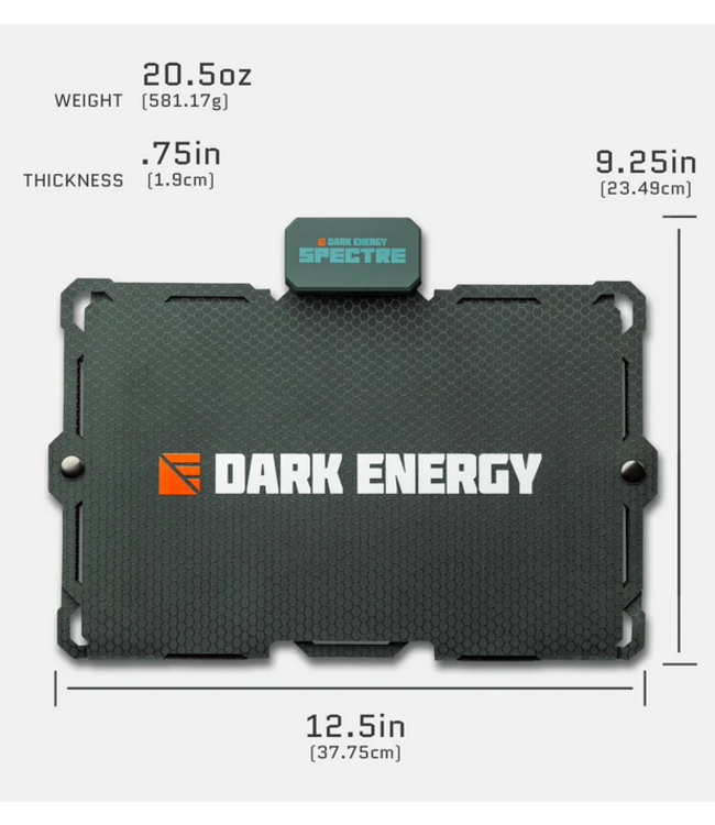 Dark Energy Spectre Solar Panel Folding Grey
