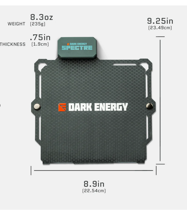 Dark Energy Spectre Solar Panel Folding Grey