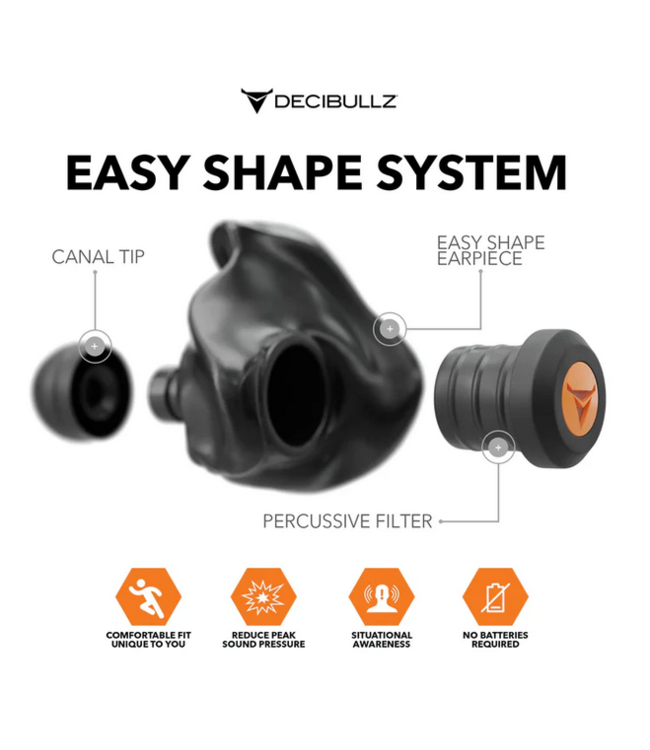 Moldable Percussive Filters Black