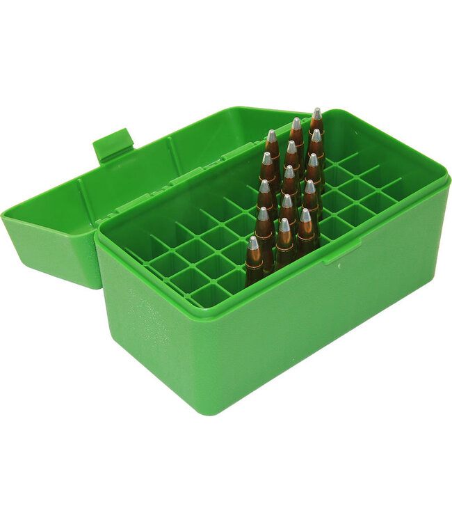 MTM R-50 Magnum Rifle ammo Box 50 Round Flip-Top