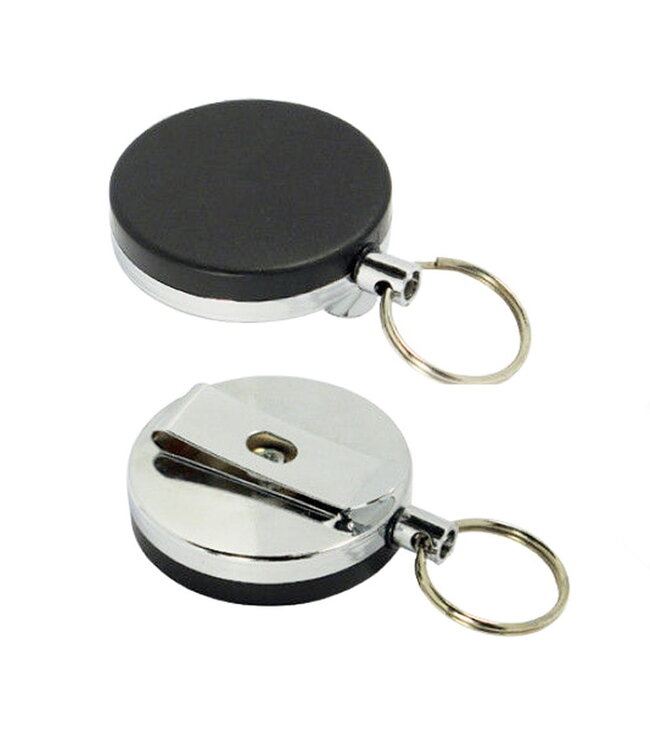 SE 1.5in Black Pull Key Reel w/ 28" Long