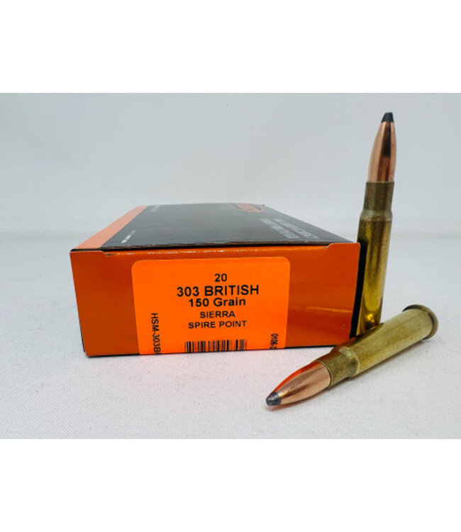 HSM HSM 303 British 150gr Sierra Spire Point 20rd