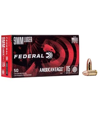 Federal American Eagle 9mm 115gr FMJ