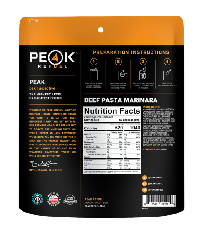 Beef Pasta Marinara New