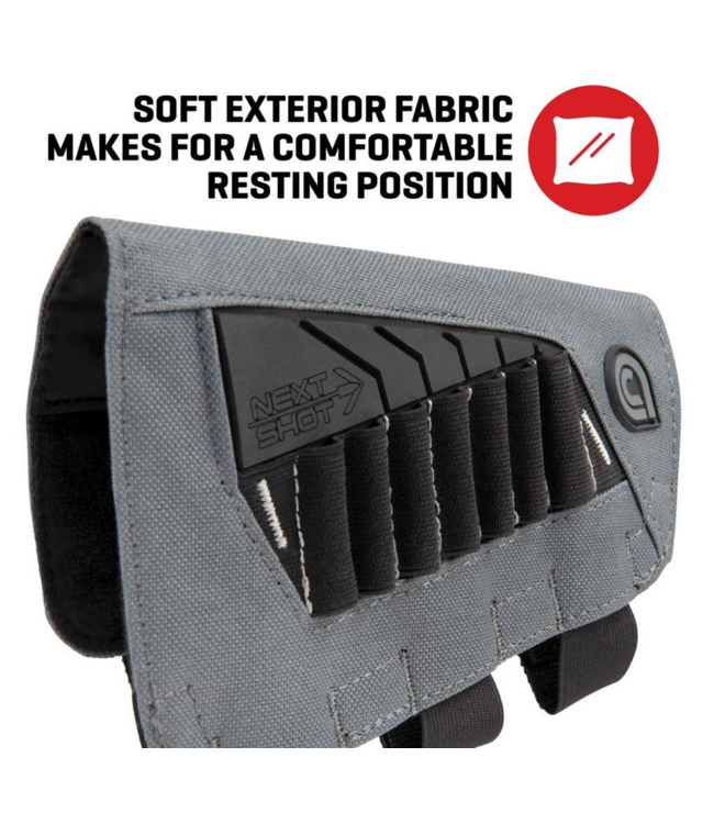Allen Next Shot Bridger Premium Buttstock Cartridge Carrier Grey