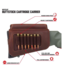 Allen Westcliff Leather Buttstock Cartridge Carrier & Cheek Piece  Brown