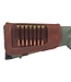 Allen New Castle Buttstock Cartridge Carrier Full Grain Leather Brown