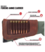 Allen New Castle Buttstock Cartridge Carrier Full Grain Leather Brown