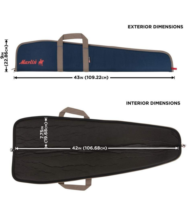Allen Marlin Rifle Case 42-Inch Blue and Tan