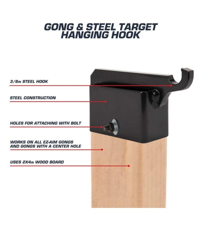 Allen EZ Aim Gong & Steel Target Hanging Hook - 2