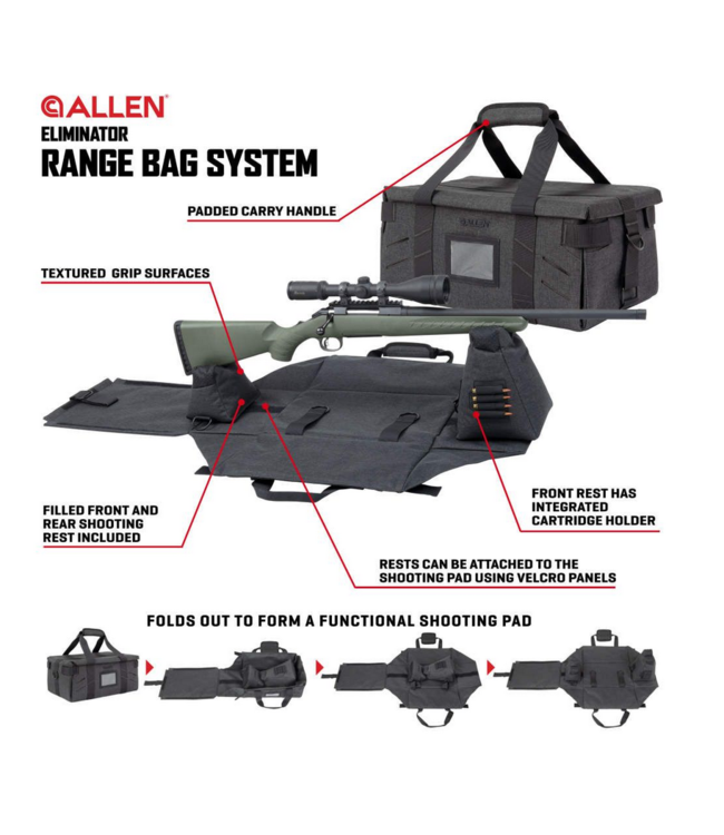 Allen Eliminator Range Bag/Portable Shooting Rest System