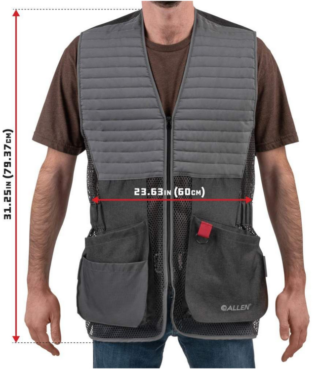 Allen Competitor Shooting Vest Grey