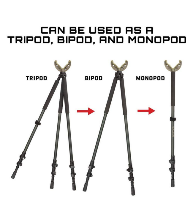 Allen Axial Shooting Stick Tri/Bi/Monopod - 61in