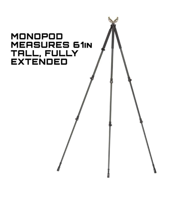 Allen Axial Shooting Stick Tri/Bi/Monopod - 61in