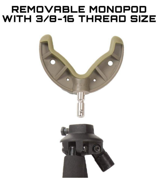 Allen Axial Shooting Stick Tri/Bi/Monopod - 61in