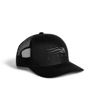 Sitka Icon Mesh Mid Pro Trucker Hat Sitka Black